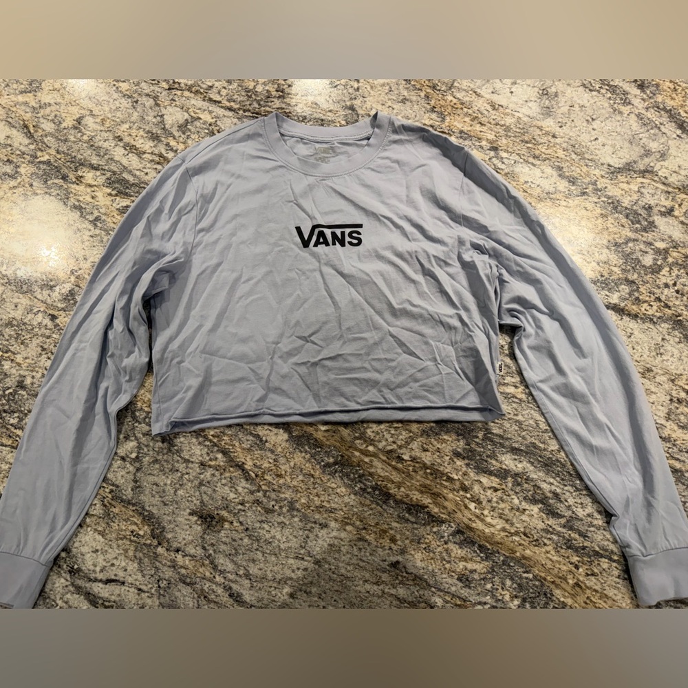 Vans Light Purple Cropped Long Sleeve Shirt